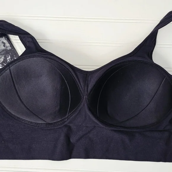 Truekind Enhanced Comfort Women's Black Wireless Shaping Bra Size XL NWT - Picture 6 of 13